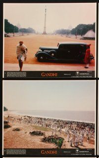 3w722 GANDHI 8 8x10 mini LCs '82 Ben Kingsley & Martin Sheen, directed by Richard Attenborough!
