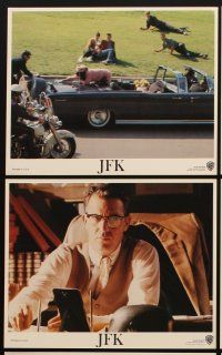 3w749 JFK 8 8x10 mini LCs '91 directed by Oliver Stone, Kevin Costner as Jim Garrison!