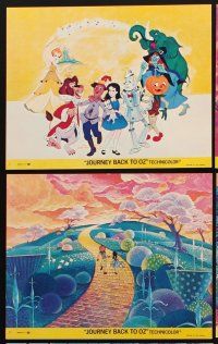 3w759 JOURNEY BACK TO OZ 8 8x10 mini LCs '74 animated fantasy cartoon sequel, great images!