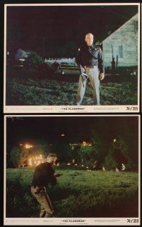 3w784 KLANSMAN 8 8x10 mini LCs '74 Lee Marvin, Richard Burton, O.J. Simpson in Bronco!