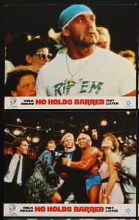 3w833 NO HOLDS BARRED 8 8x10 mini LCs '89 great image of pumped wrestler Hulk Hogan!
