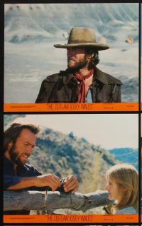 3w839 OUTLAW JOSEY WALES 8 8x10 mini LCs '76 Clint Eastwood, Sondra Locke, classic western!