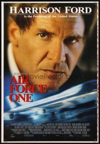 3z019 AIR FORCE ONE 2-sided printer's test 1sh '97 President Harrison Ford, Patrick Stewart!