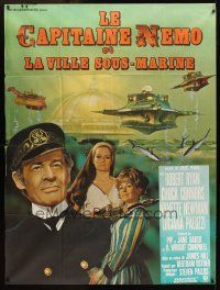 3x666 CAPTAIN NEMO & THE UNDERWATER CITY French 1p '70 Robert Ryan, cool different art by Marty!
