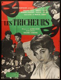 3x674 CHEATERS style B French 1p '58 Marcel Carne's Les Tricheurs, teens in post-WWII France!