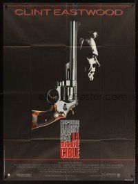 3x698 DEAD POOL French 1p '88 Clint Eastwood as tough cop Dirty Harry, cool smoking gun image!