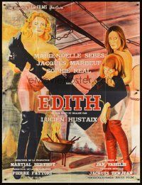 3x711 EDITH French 1p '72 sexy artwork of half-naked girls carrying unconscious woman!
