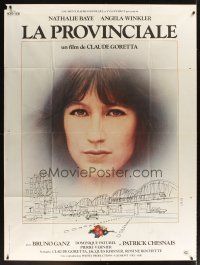 3x747 GIRL FROM LORRAINE French 1p '81 close up of pretty Nathalie Baye, artwork by Michel Landi!