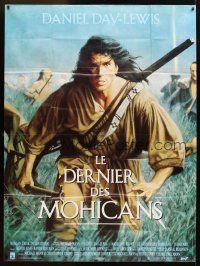 3x804 LAST OF THE MOHICANS French 1p '92 c/u of Native American Indian Daniel Day Lewis!