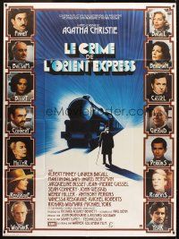 3x850 MURDER ON THE ORIENT EXPRESS French 1p '74 great different art of train & top cast!