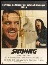 3x923 SHINING French 1p '80 Stephen King & Stanley Kubrick horror masterpiece, Jack Nicholson!