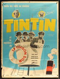 3x960 TINTIN ET LE MYSTERE DE LA TOISON D'OR French 1p '61Jean-Pierre Talbot as Tintin, Tealdi art