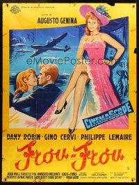 3x962 TOY WIFE French 1p '55 Frou-Frou, great full-length art of sexy Dany Robin!