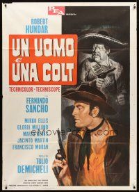 3x419 DAKOTA JOE Italian 1p '67 great spaghetti western art by Franco Fiorenzi!