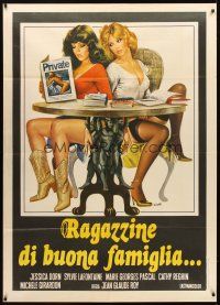 3x453 GRANDDAUGHTER'S MODEL Italian 1p '71 art of sexy Jessica Dorn & Sylvia Lafontaine by Sciotti