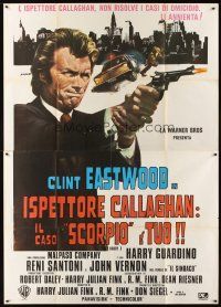 3x360 DIRTY HARRY Italian 2p R70s Franco art of Clint Eastwood pointing gun, Don Siegel classic!