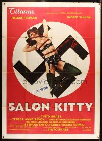 3x375 MADAM KITTY Italian 2p '76 wild different bound woman on swastika artwork!