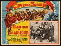 3x252 DEMETRIUS & THE GLADIATORS Mexican LC '54 c/u of Victor Mature fighting four men at once!
