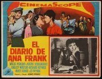 3x255 DIARY OF ANNE FRANK Mexican LC R60s Millie Perkins as Jewish girl in hiding in WWII!