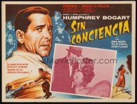 3x266 ENFORCER Mexican LC R60s Humphrey Bogart close up grabbing pretty girl on couch!