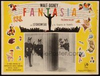 3x270 FANTASIA Mexican LC R60s great image of elephants & ostriches, cool Disney border art!