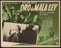 3x274 FOOL'S GOLD Mexican LC R50s close up of William Boyd as Hopalong Cassidy with gun!