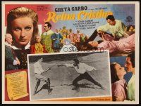 3x312 QUEEN CHRISTINA Mexican LC R50s Greta Garbo in border, John Gilbert in fencing scene!