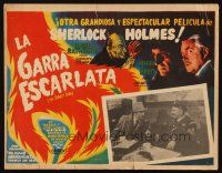 3x319 SCARLET CLAW Mexican LC R50s Basil Rathbone as Sherlock Holmes talks to bobby!