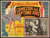 3x320 SEVEN YEAR ITCH Mexican LC '55 c/u of sexy Marilyn Monroe & Tom Ewell in fantasy sequence!
