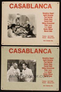 3x209 CASABLANCA 11 Swiss LCs '70s Humphrey Bogart, Peter Lorre, Ingrid Bergman, Curtiz classic!