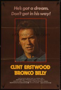 3y365 BRONCO BILLY English 1sh '80 Clint Eastwood directs & stars, he's got a dream!