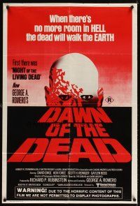 3y374 DAWN OF THE DEAD Aust 1sh '78 George Romero, there's no more room in HELL for the dead!