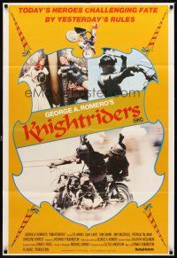 3y388 KNIGHTRIDERS Aust 1sh '81 George A. Romero, Ed Harris on medieval motorcycle!