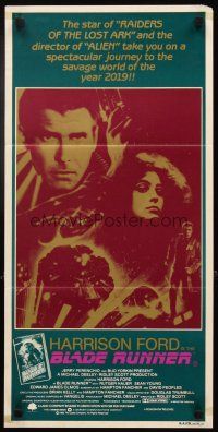 3y480 BLADE RUNNER Aust daybill '82 Ridley Scott sci-fi classic, Harrison Ford, Sean Young