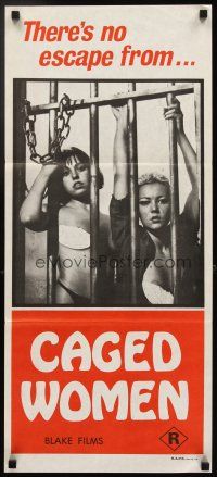 3y501 BARBED WIRE DOLLS Aust daybill '76 the strong ones take, the weak ones give, Caged Women!