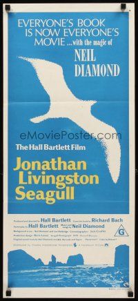 3y706 JONATHAN LIVINGSTON SEAGULL Aust daybill '73 great bird images, from Richard Bach's book!