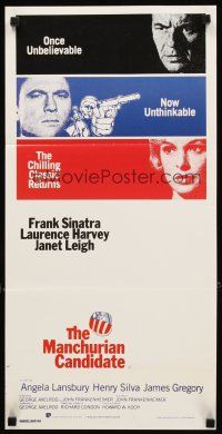 3y763 MANCHURIAN CANDIDATE Aust daybill R88 Frank Sinatra, Laurence Harvey, Janet Leigh!