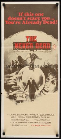 3y839 PHANTASM Aust daybill '79 The Never Dead, cool art by Joe Smith!