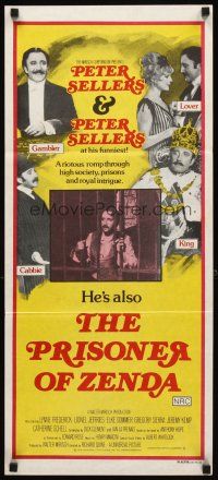 3y853 PRISONER OF ZENDA Aust daybill '79 Elke Sommer & wacky Peter Sellers in 3 roles!