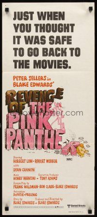 3y878 REVENGE OF THE PINK PANTHER Aust daybill '78 wacky Peter Sellers, Blake Edwards!