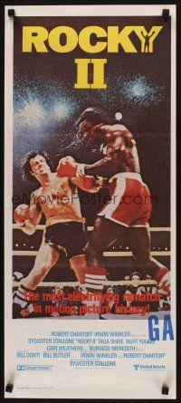 3y885 ROCKY II Aust daybill '79 Sylvester Stallone, Carl Weathers, boxing sequel!