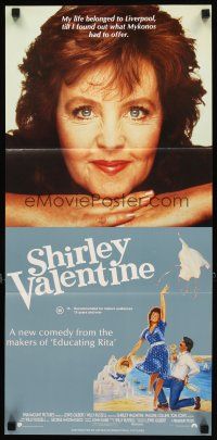 3y919 SHIRLEY VALENTINE Aust daybill '89 Pauline Collins has a chance to escape her tedious life!