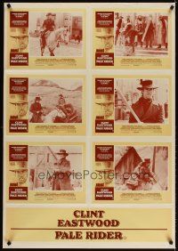 3y354 PALE RIDER Aust LC poster '85 great images of cowboy Clint Eastwood!
