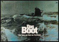 3y154 DAS BOOT teaser German 33x47 '81 The Boat, Wolfgang Petersen German WWII submarine classic!