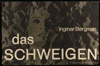 3y158 SILENCE German 33x47 '63 Ingmar Bergman's Tystnaden starring Ingrid Thulin!