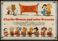 3y196 BOY NAMED CHARLIE BROWN horizontal style German '70 art of Snoopy & Peanuts by Schulz!