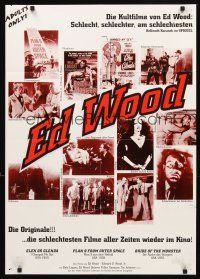 3y222 ED WOOD German film festival poster 90s many wonderful images!