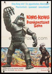 3y271 KING KONG ESCAPES German '70 Kingukongu no Gyakushu, Toho, Ishiro Honda, robot monkey!