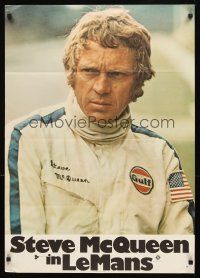 3y274 LE MANS German '71 different close up of race car driver Steve McQueen!