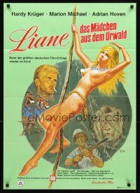3y275 LIANE JUNGLE GODDESS German R74 Dill art of mostly naked 16 year-old blonde Marion Michaels!